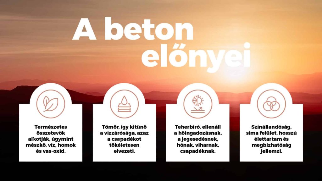 beton előnyei