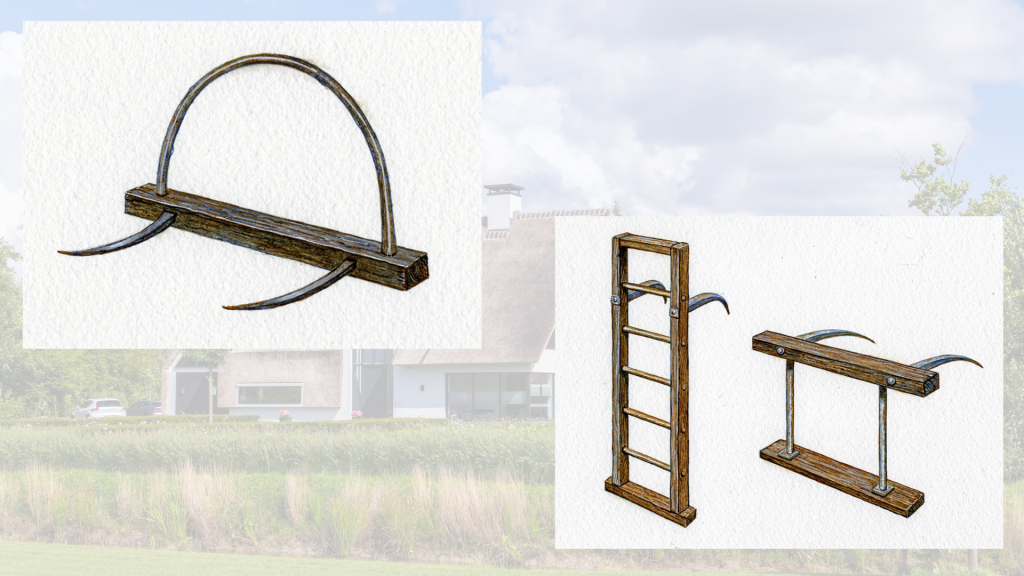 Tetőfedéshez használt kampós eszközök